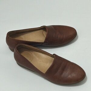 Dansko Larisa Saddle Milled
Leather Flats Shoes Brown Size 37